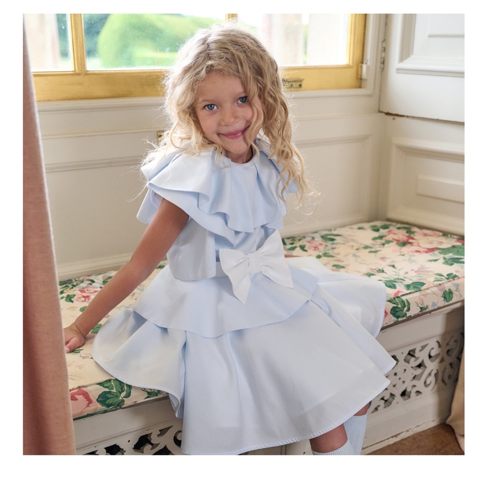Jessie and James Royal Blue toddler girl special occasion dress